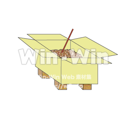 段ボール堆肥のCG・イラスト素材 W-010084