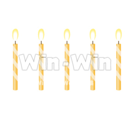 ろうそくのCG・イラスト素材 W-011566