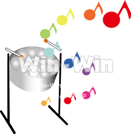 スチールパンのCG・イラスト素材 W-010083