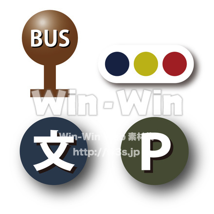 地図記号のCG・イラスト素材 W-013714