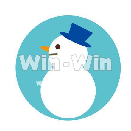 雪だるまのCG・イラスト素材 W-012894