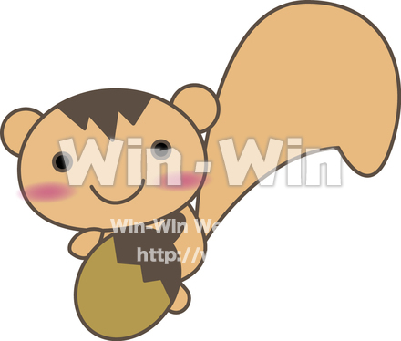 りすのCG・イラスト素材 W-012455