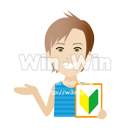 紹介する人_1のCG・イラスト素材 W-012781