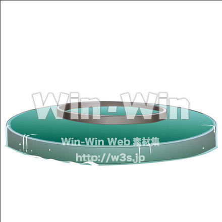 円筒分水のCG・イラスト素材 W-013512