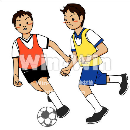 サッカーのCG・イラスト素材 W-013513