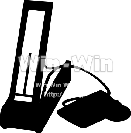 血圧計のシルエット素材 W-013919