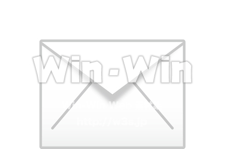 手紙の形をしたアイコンのCG・イラスト素材 W-013237