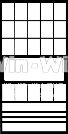 襖のシルエット素材 W-013965