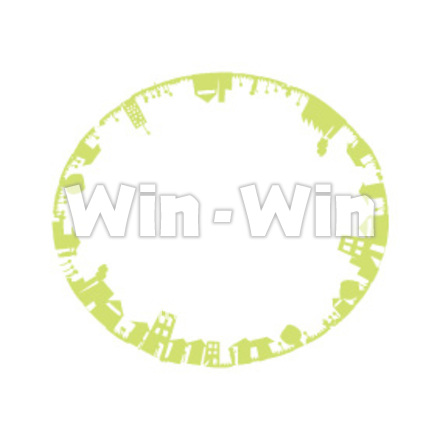 街のシルエット素材 W-012802