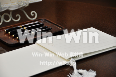 芳名録の写真素材 W-012700