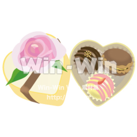 チョコレート詰め合わせ　プレゼントのCG・イラスト素材 W-013436