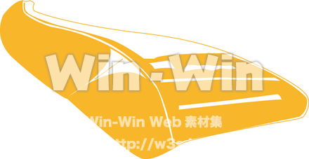 たら切り身のシルエット素材 W-013124