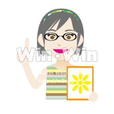 紹介する人_3のCG・イラスト素材 W-012783