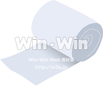 トイレットペーパーのCG・イラスト素材 W-013101