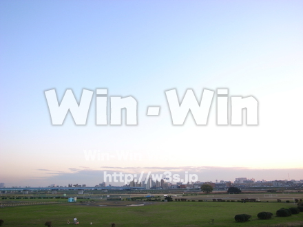 多摩川河原の写真素材 W-013551