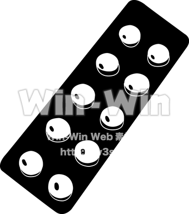 薬のシルエット素材 W-013917