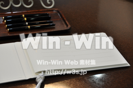 芳名録の写真素材 W-012701