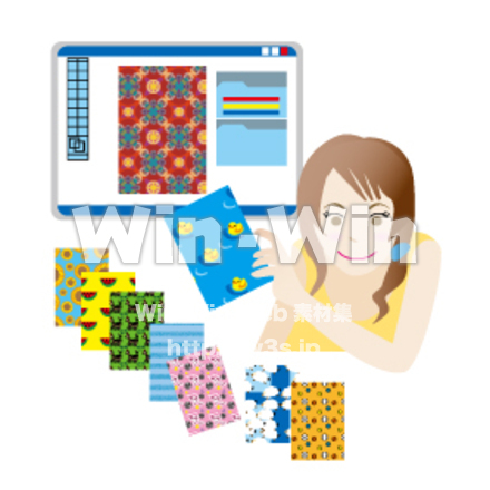 デザイナー1（線なし）のCG・イラスト素材 W-012787