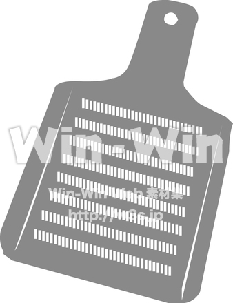 ミニ大根おろしのシルエット素材 W-013152