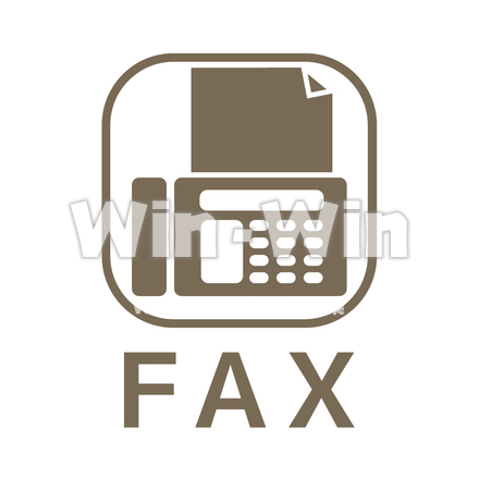ファックス　アイコンのCG・イラスト素材 W-013447