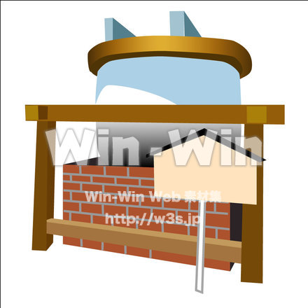 五右衛門の大釜のCG・イラスト素材 W-013511
