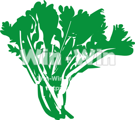 春菊のシルエット素材 W-013627