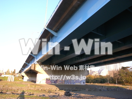 多摩川河原の写真素材 W-013558