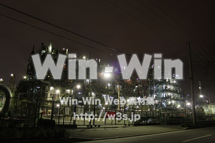 工場夜景の写真素材 W-013607