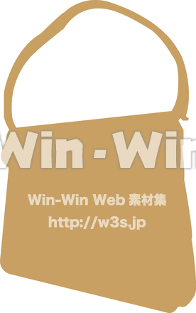 バッグのシルエット素材 W-013145