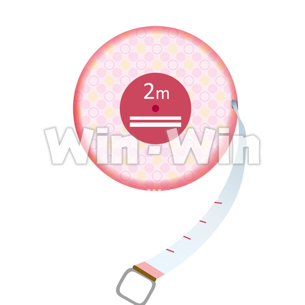 メジャー（巻尺）のCG・イラスト素材 W-013439