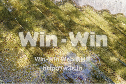 水の階段の写真素材 W-013454