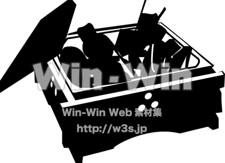 おでんのシルエット素材 W-013942