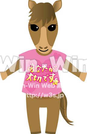 馬のCG・イラスト素材 W-012171