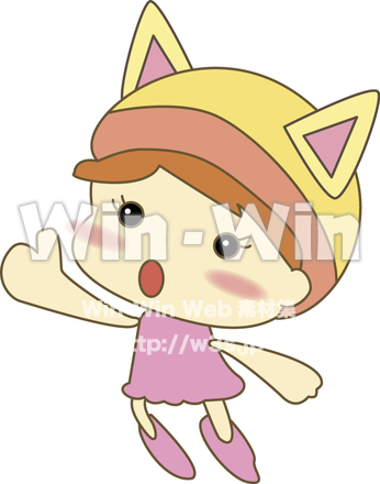 女の子のCG・イラスト素材 W-012456