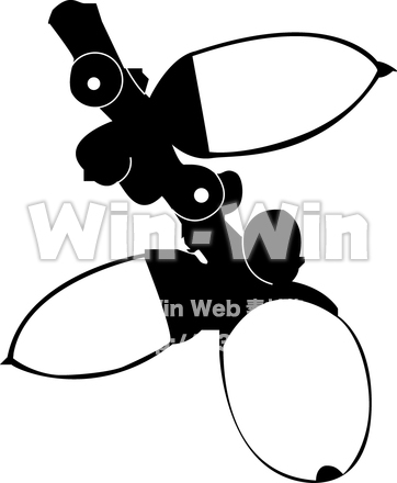どんぐりのシルエット素材 W-013921