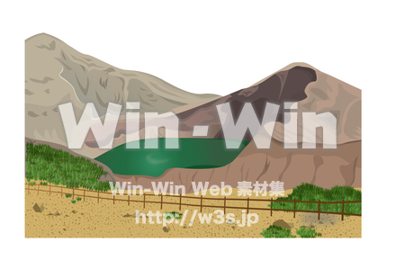 蔵王のCG・イラスト素材 W-012199
