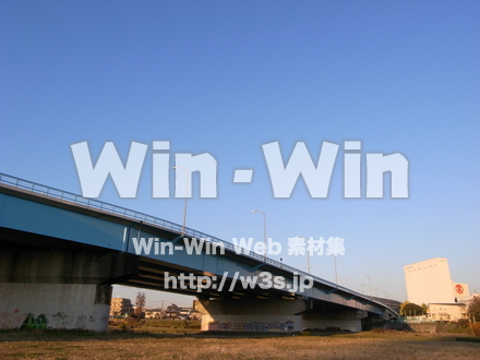 多摩川河原の写真素材 W-013540