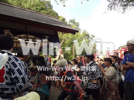 菅の獅子舞の写真素材 W-013262