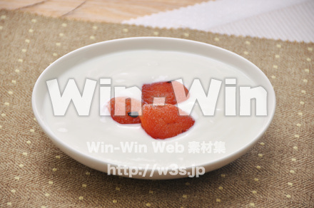 杏ヨーグルトの写真素材 W-012830