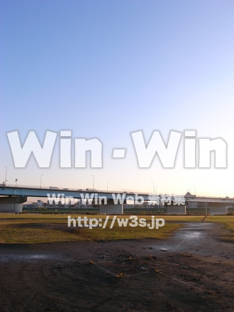 多摩川河原の写真素材 W-013565