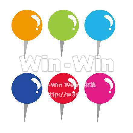 画鋲のCG・イラスト素材 W-012884