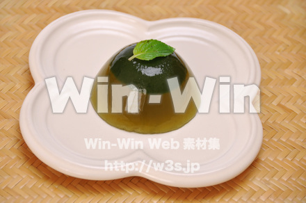 青汁ゼリーの写真素材 W-015138