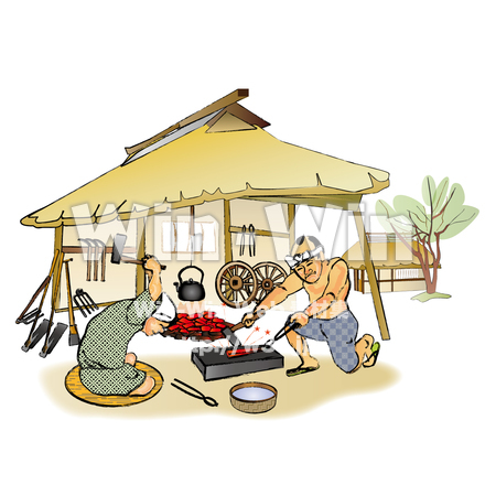 鍛冶屋のCG・イラスト素材 W-015912