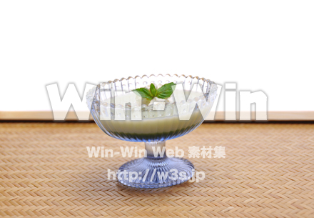 青汁牛乳ゼリーの写真素材 W-015120