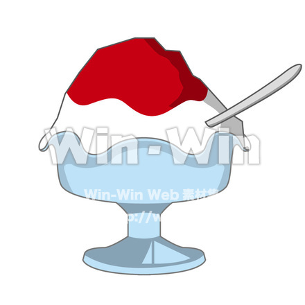 かき氷のCG・イラスト素材 W-014332
