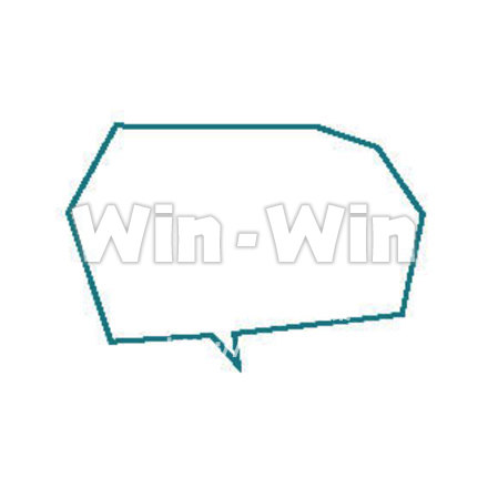 ふきだしのCG・イラスト素材 W-014307