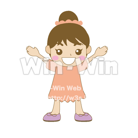 女の子のCG・イラスト素材 W-014706