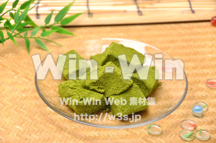 抹茶わらび餅の写真素材 W-014964