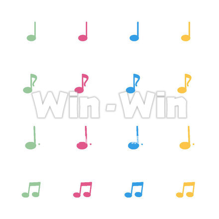 音符のCG・イラスト素材 W-014321