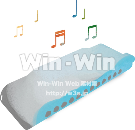 ハーモニカのCG・イラスト素材 W-015052